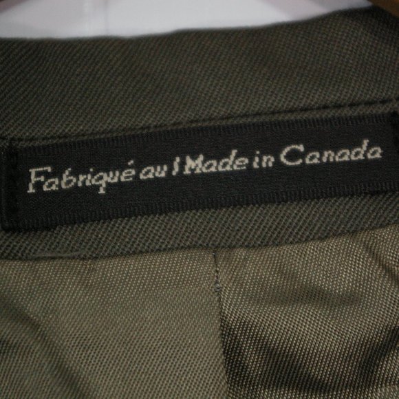 COPY - Vintage Gabardine Wool Blazer Jacket Mens 40S Two Button Green Gray Suit - Picture 8 of 11